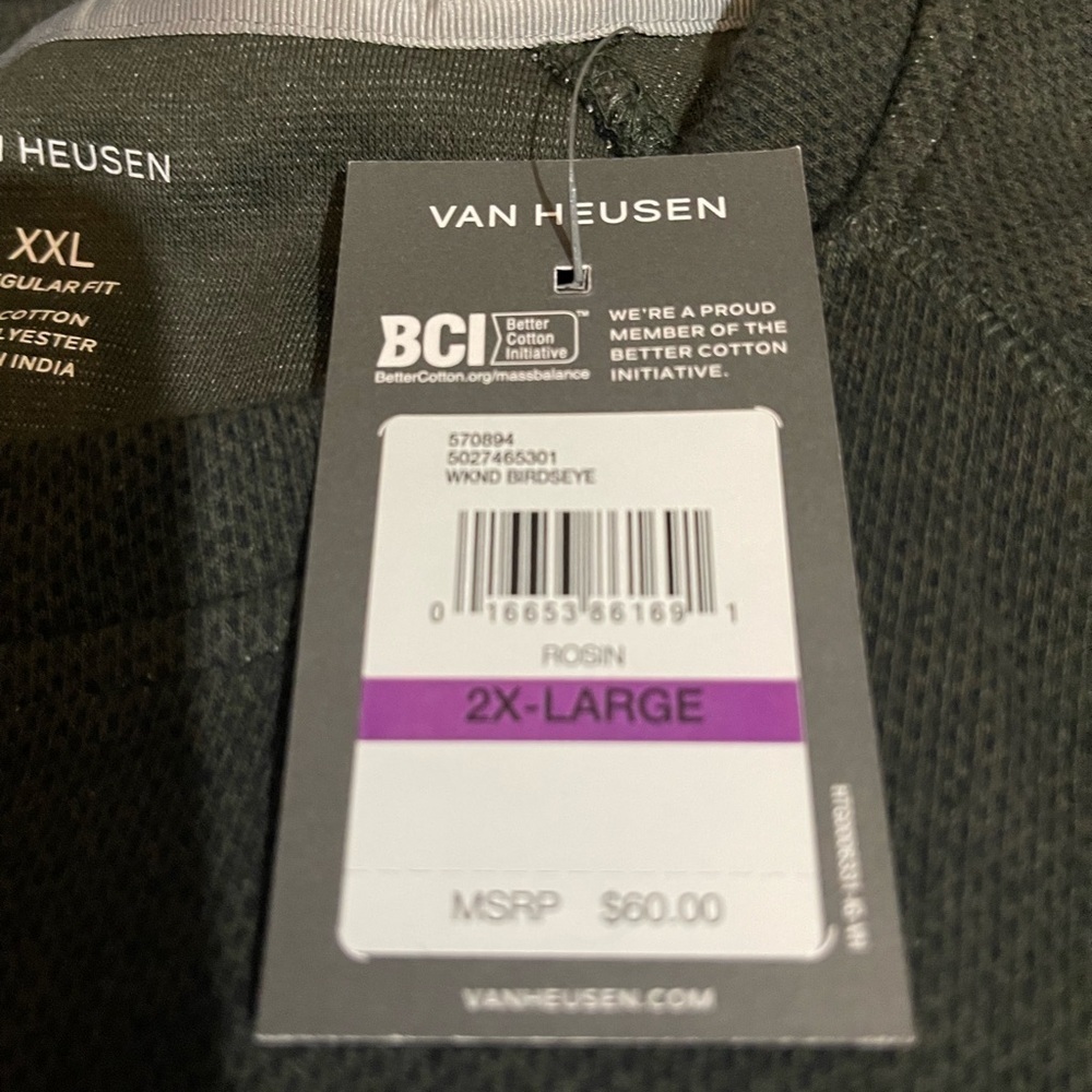 Van Heusen Men's Green Sweater NWT